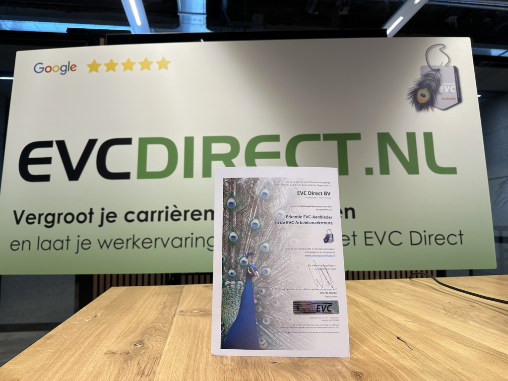 EVC Direct Verlenging van het Nationaal Kennis Centrum voor Ervaringscertificaten tot 2026